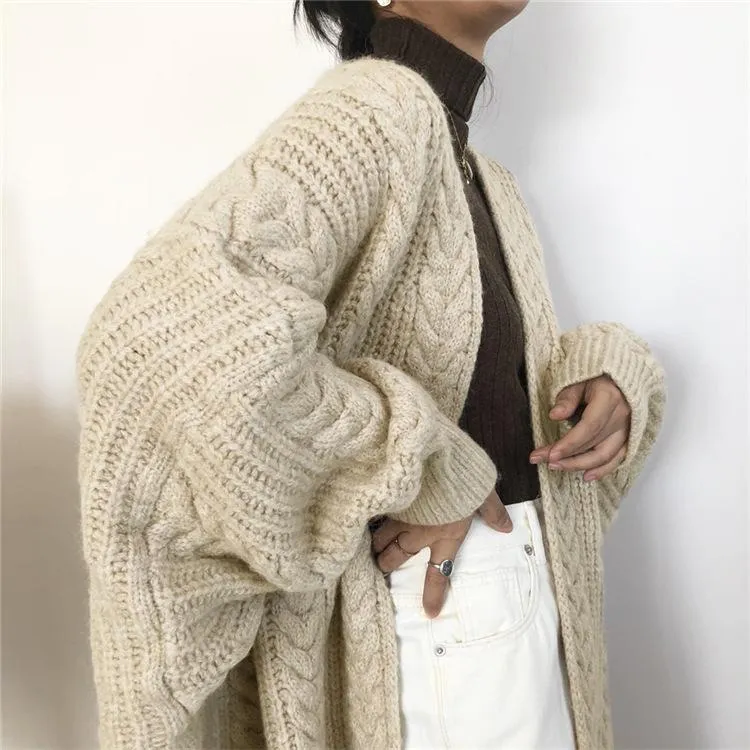 Vintage Fashion Knitting Loose Cardigans