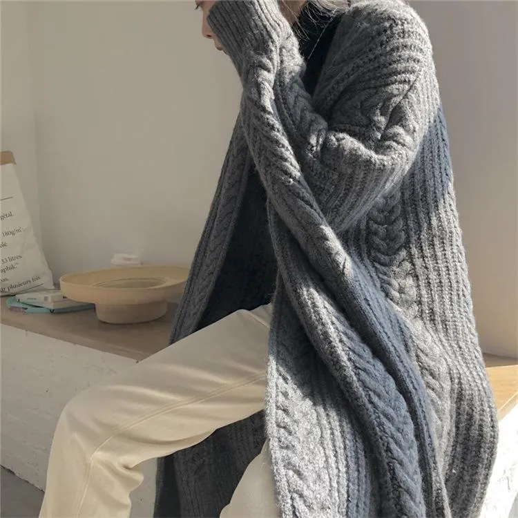 Vintage Fashion Knitting Loose Cardigans