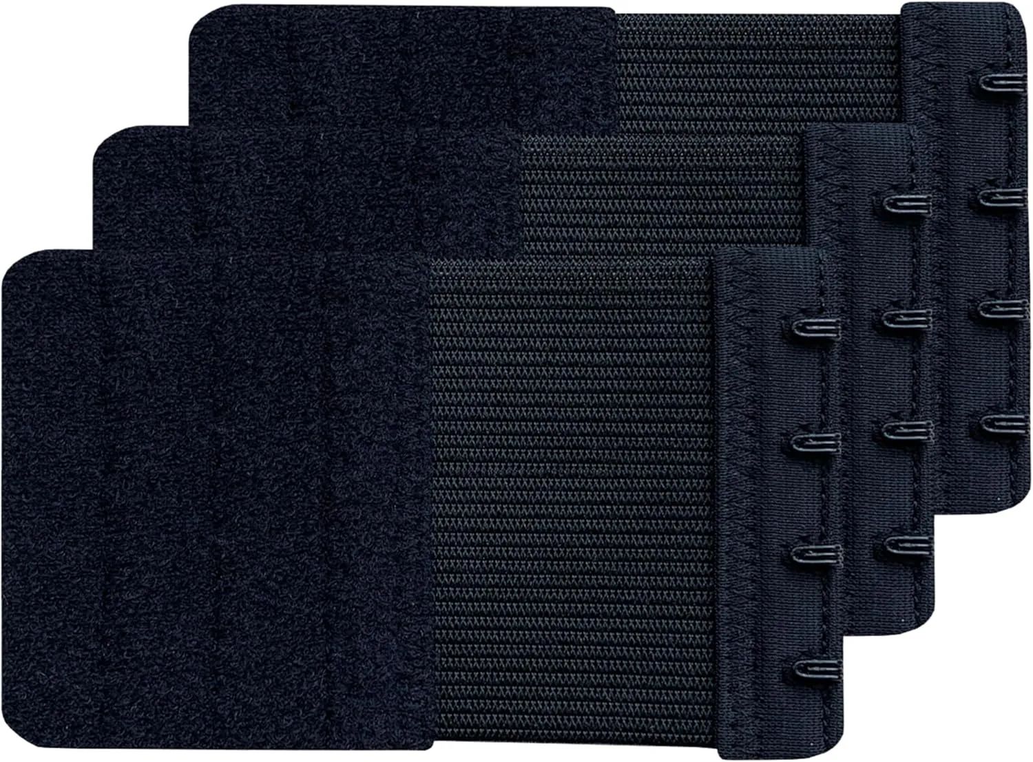 Women Pack of 3 Soft Comfortable 4 Hooks Bra Extender