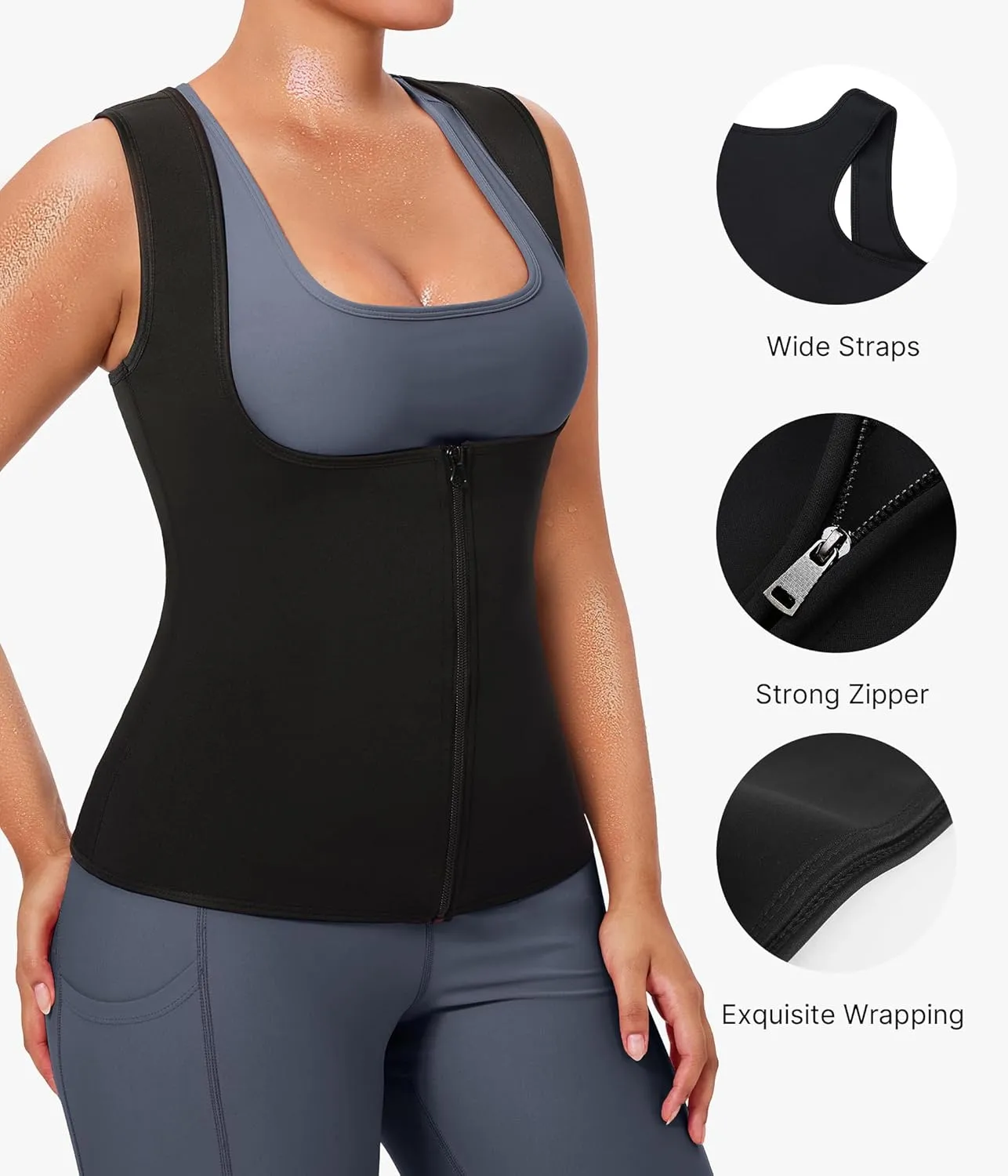 Womens' Sauna Suit Workout Sweat Body Shaper