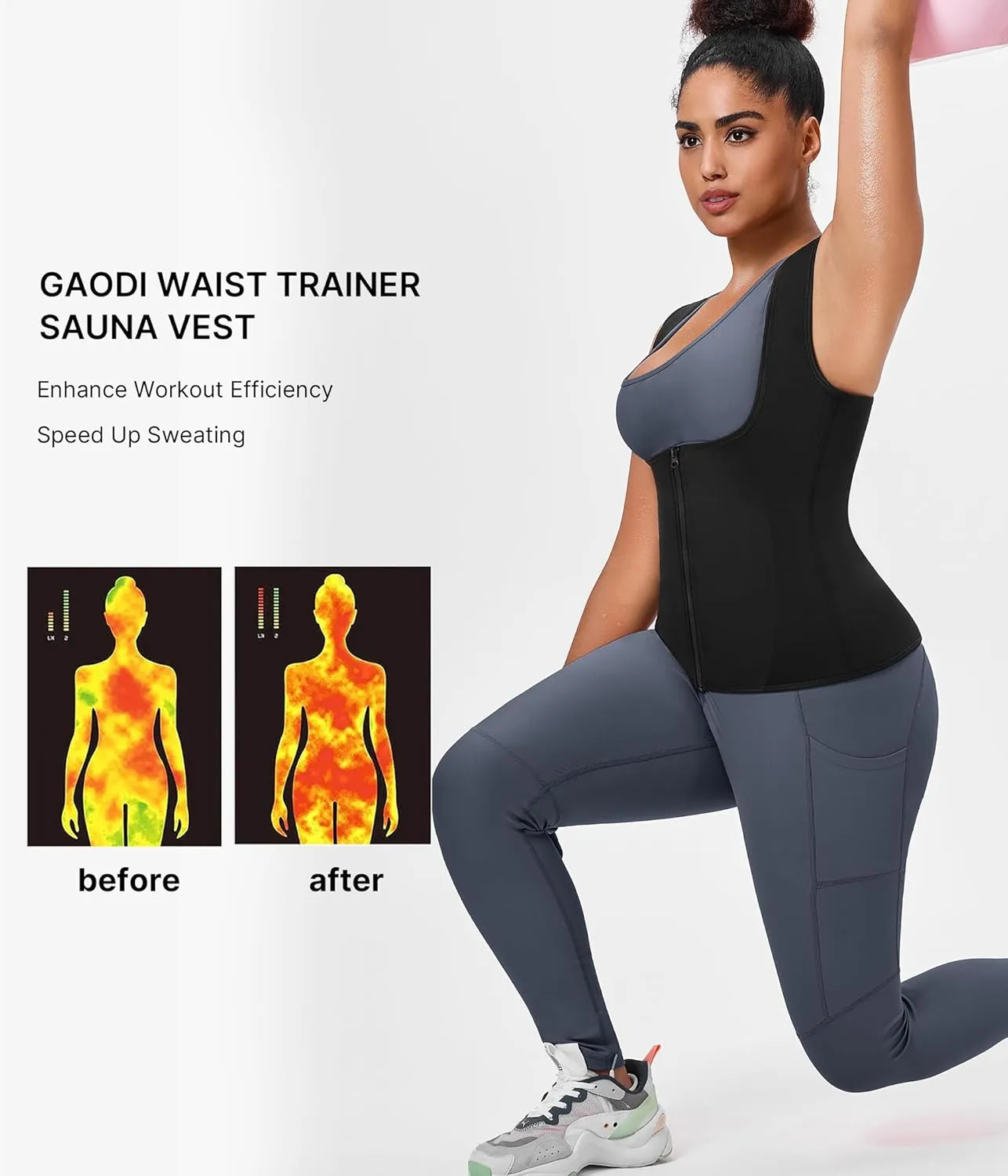 Womens' Sauna Suit Workout Sweat Body Shaper