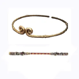 Wukong Game Gold Hoop and Golden Hooped Rod Two Sets