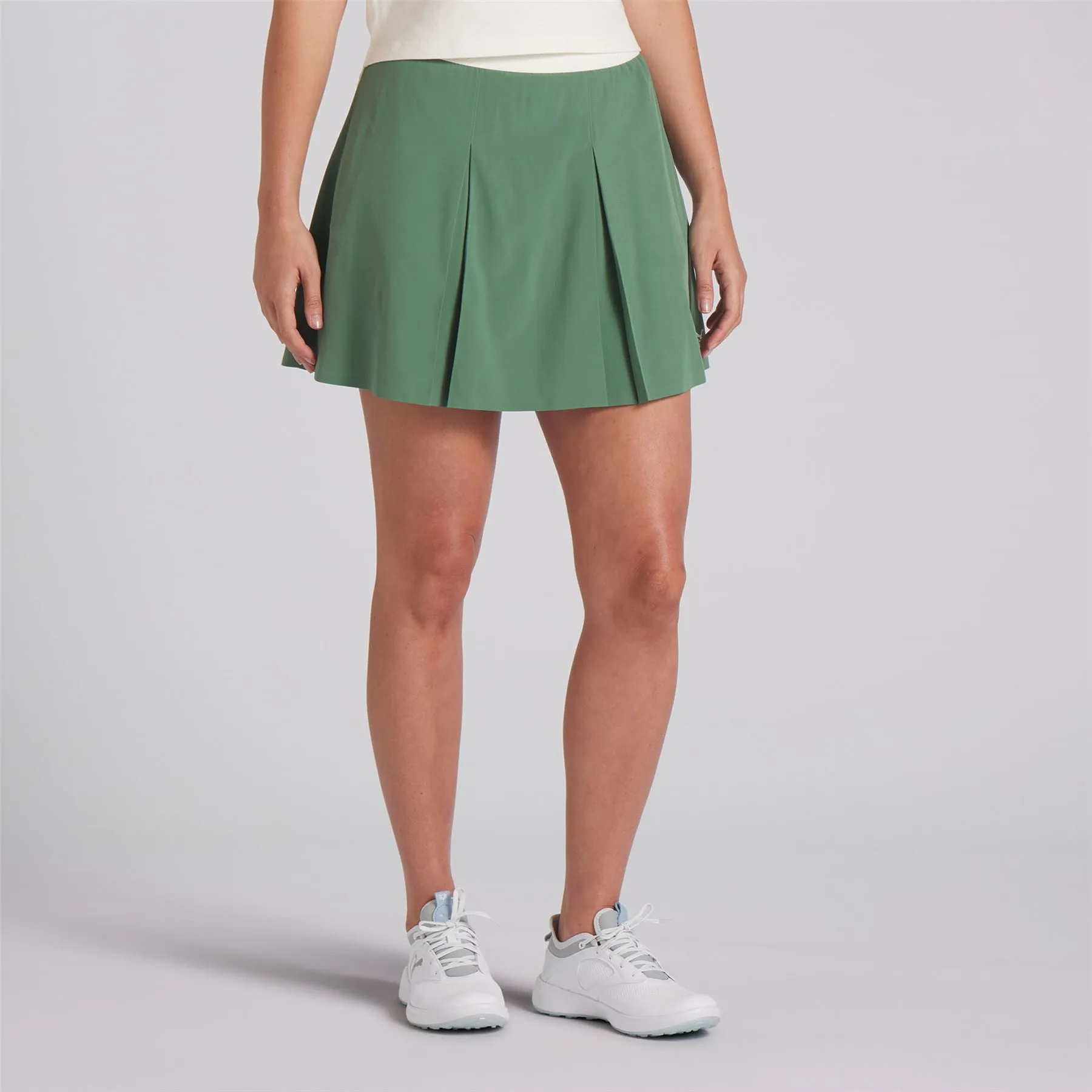 X QGC Womens Pleated Skirt Warm White - SS24