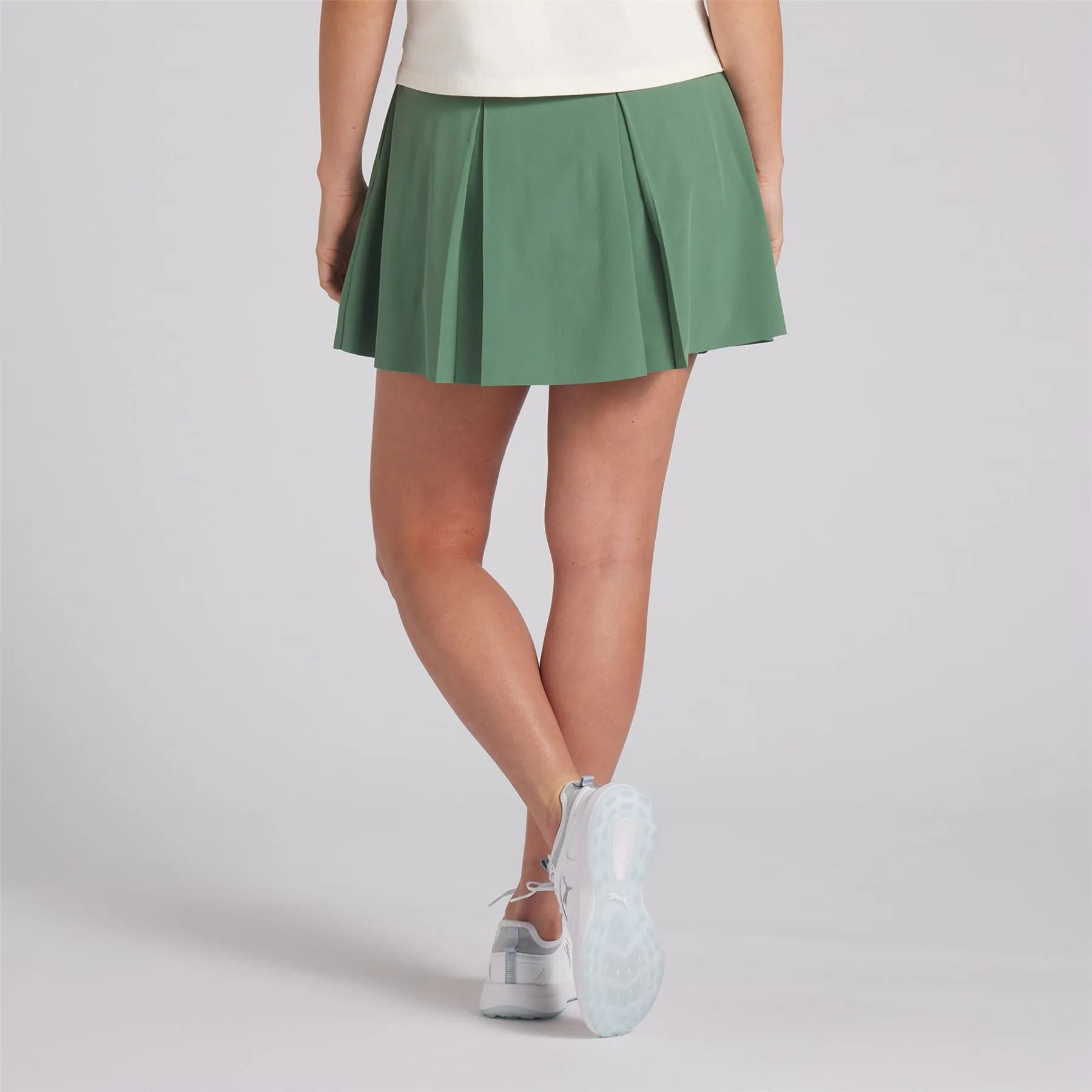 X QGC Womens Pleated Skirt Warm White - SS24