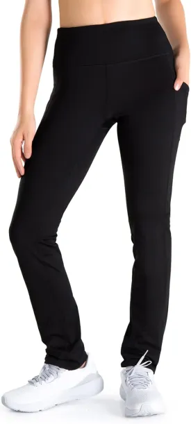 Yogipace 27"/29"/31"/33"/35"/37" Women's Fleece Lined Thermal Pants Yoga Straight Leg Winter Trousers